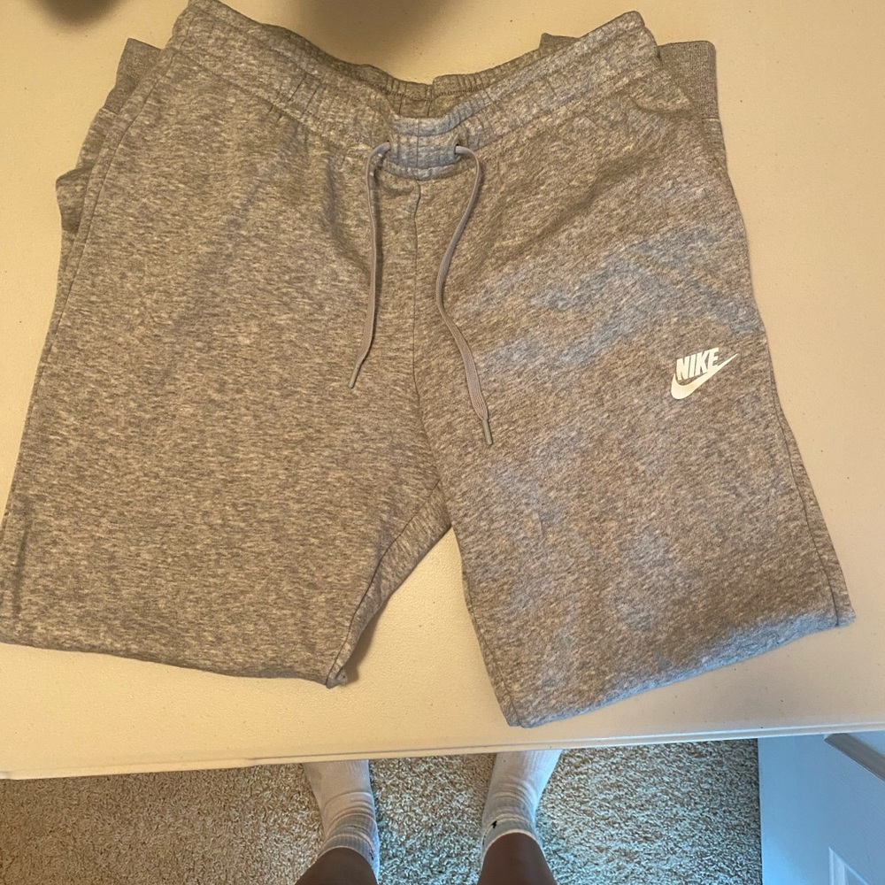 Grey Nike sweatpants